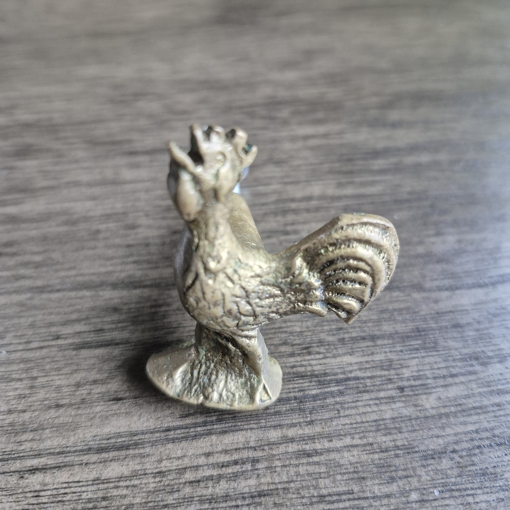 Rooster Cabinet Knobs Set Of 5 Rustic Metal Farmhouse Drawer Pulls/Handles - Picture 3 of 6